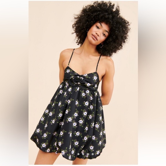 Free People Dresses & Skirts - Free People Bubble Mini Dress Black Sz Small